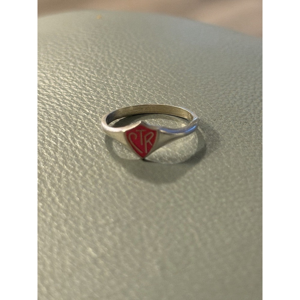 Sterling Silver 925 Pink CTR Choose The Right Ring Size 4 #594